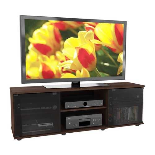 Rent to own CorLiving Fiji Maple Wooden TV Stand, for TVs up to 75" - Urban Maple