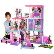 Rent to own Barbie Deluxe Special Edition 60th DreamHouse Playset with 2 Dolls, Car & 100+ Pieces