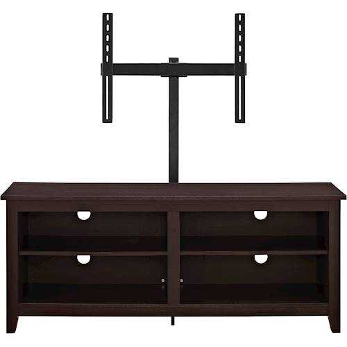 Rent to own Walker Edison - TV Stand with Adjustable Removable Mount for Most TVs Up to 60" - Espresso