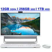 Rent to own Dell Inspiron 5000 23.8" 1080p Touchscreen All-In-One Computer, Intel Core i5-1135G7, 12GB RAM, 1TB HD & 256GB SSD, Windows 10, Silver, 5400