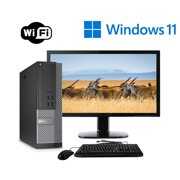 Rent to own Dell Refurbished Desktop Computer Core i5 Optiplex 3010 SFF Windows 11 Pro with 22" LCD Monitor