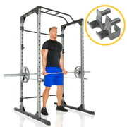 Rent to own ProGear Squat Rack Power Cage with J-Hooks, Ultra Strength 800lb Weight Capacity, Optional Lat Pulldown Attachment
