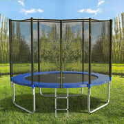 Rent to own SUGIFT 10 FT Trampoline with Safe Enclosure Net 680 lbs Outdoor Fitness Trampoline with Waterproof Jump Mat Ladder
