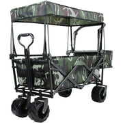 Rent to own HEMBOR Collapsible Wagon Folding Utility Beach Cart with All Terrain Wheels