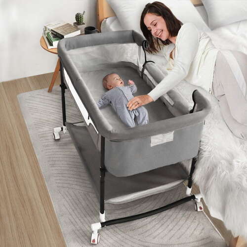 R%ent To Own - Comomy Baby Bassinet - Gray