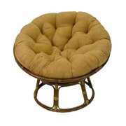Rent to own International Caravan Bali Rattan Papasan Cushion Chair-Sage