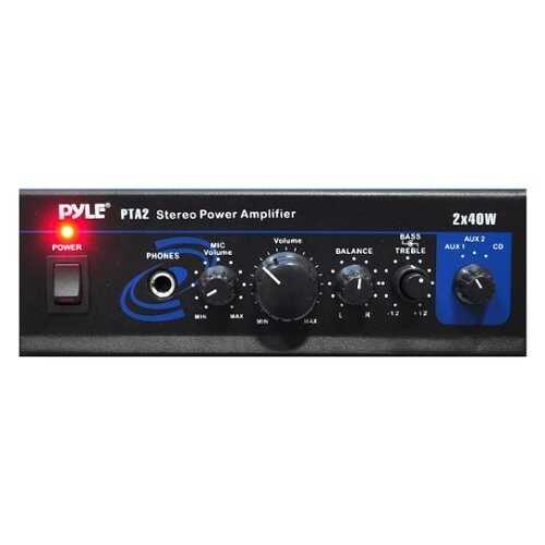 Rent to own PYLE - 20W 2-Ch. Power Amplifier - Black