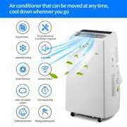 Rent to own Zimtown Portable Electric Air Conditioner Unit - 12000BTU Power Plug In AC Cold Indoor Room Conditioning System w/ Cooler, Dehumidifier, Fan, Exhaust Hose, Window Seal, Remote