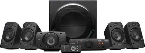 Rent to own Logitech - Z906 5.1-Channel Satellite Surround Sound Speaker System (6-Piece) - Black
