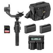 DJI Ronin-SC Gimbal Stabilizer, Bundle with Spare Camera Batteries & Charger, Bag, and 64GB Memory Card