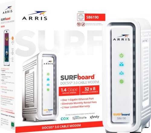 Rent to own ARRIS - SURFboard 32 x 8 DOCSIS 3.0 Cable Modem - White