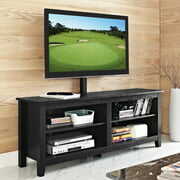 Rent to own Manor Park Wood Storage TV Stand with Mount for TV's up to 64", Multiple Finishes