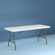 Rent to own Cosco 8 Foot Centerfold Folding Table, White