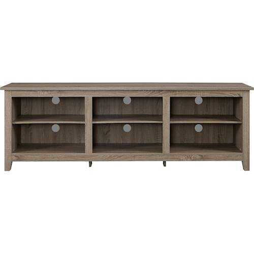 Rent to own Walker Edison - Modern Wood Storage TV Stand for TVs up to 78" - Driftwood