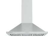 Rent to own CIARRA Range Hood 30 inch 450 CFM Wall Mount Vent Hood with 3 Speed Exhaust Fan in Stainless Steel CAS30275