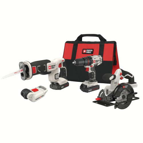 Rent to own Porter-Cable PORTER CABLE 20-Volt Max Lithium-Ion 4 Tool Combo Kit, PCCK616L4