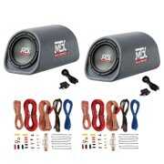 Rent to own MTX Audio 8 Inch 240W Subwoofer (2 Pack) & Soundstorm Wire Kit (2 Pack)