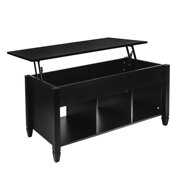 Rent to own Lipobao Lift Top Coffee Table Modern Furniture Hidden Compartment And Lift Tabletop Black