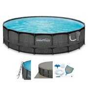 Rent to own Summer Waves Elite 20ft x 48in Above Ground Frame Swimming Pool Set with Pump