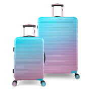 Rent to own iFLY Hardside Luggage Fibertech 2 Piece Set, 20 Inch Carry-on Luggage and 28 Inch Checked Luggage, Cotton Candy