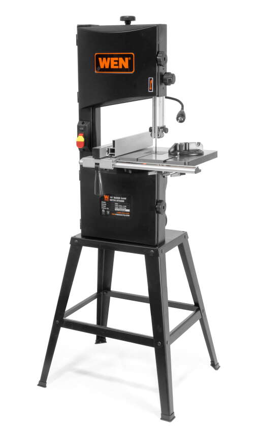 Rent to own WEN 3.5-Amp 10-Inch Two-Speed Band Saw with Stand and Worklight, 3962