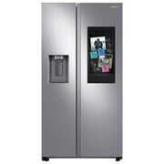 Rent to own Samsung RS27T5561SR 26.7 Cu. Ft. Stainless Side-by-Side Refrigerator with 21.5 inch Touch-Screen Family Hub