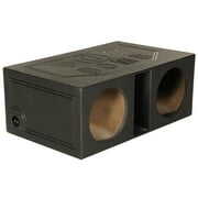 Rent to own QPower QBOMB12VL 12" Dual Vented Ported Car Subwoofer Sub Box Enclosure