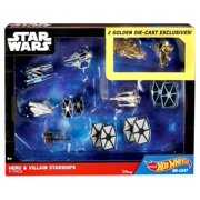 Rent to own Star Wars Hot Wheels Hero & Villain Starships Diecast Vehicle 11-Pack