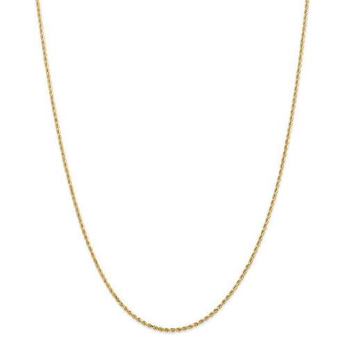 Rent to own Primal Gold 14K Yellow Gold 1.50mm Diamond Cut Rope with Lobster Clasp Chain