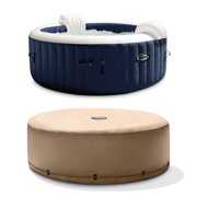 Rent to own Intex PureSpa 4 Person Inflatable Portable Heated Jet Hot Tub & Cover Package