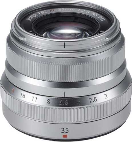 Rent to own FUJINON XF 35mm f/2 R WR Standard Lens for Fujifilm X-Mount System Cameras - Silver