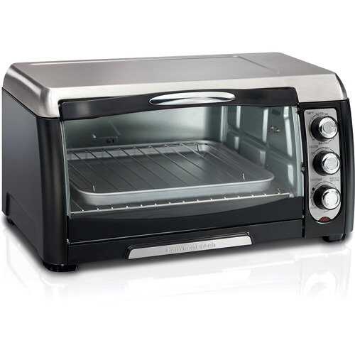 Rent to own Hamilton Beach - 6 Slice Capacity Toaster Oven - Black
