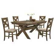 Rent to own Roundhill Furniture Raven 5 Piece Dining Set