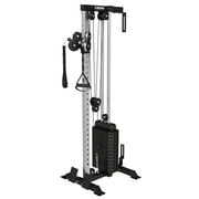 Rent to own Mikolo Cable Crossover Machine Home Gym, Wall Mount Cable Station with 220LBS Weight Stack,Lat Pull Down Machine with 27 Positions Dual Pulley System