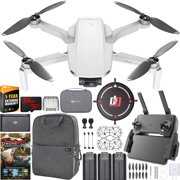 DJI Mavic Mini Drone Quadcopter Fly More Combo CP.MA.00000123.01 with Remote Control and 1 Year Warranty Extension Essential Bundle with Backpack, Landing Pad, 64GB High Speed SDXC Card and Software