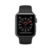 Restored Apple Watch 42mm Series 3 GPS + Cellular with Sport Band MQK12LL/A (Refurbished)