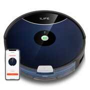 Rent to own ILIFE A80 Max-W Robot Vacuum Cleaner, 2000Pa, Wi-Fi, 2-in-1 Roller Brush, Route PlanningHard Floors and Medium Carpets