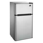 Rent to own Igloo 4.5 cu ft Two Door Refrigerator, Stainless Steel