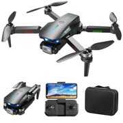 Rent to own Leesechin Clearance Brushless Motor Drones With Dual Cameras Wind Resistance Headless Mode Gesture Control FPV Drone With Cool LED Light For Adults RC Drone For Beginners