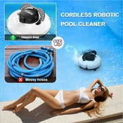 Rent to own KOSGHO Pool Vacuum: Cordless Robotic Cleaner with Dual Motors - Self Parking, Ideal for Flat Ground Pools