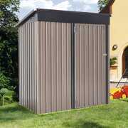 Rent to own AECOJOY 5' x 3' Outdoor Metal Storage Shed with Lockable Door