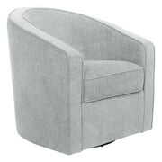 Rent to own OSP Home Furnishings Danica Swivel Chair, Smoke Fabric