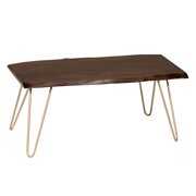 Rent to own Carolina Chair Seti Live Edge Coffee Table/Bench, Brown