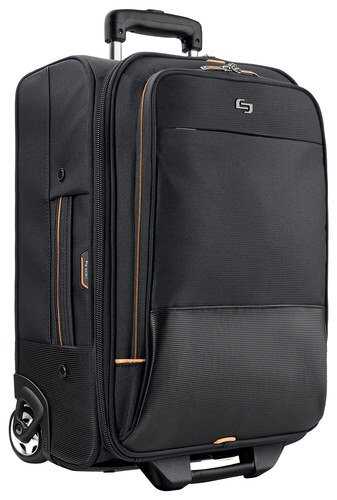 Rent to own Solo New York - Urban Rolling Overnighter Laptop Case - Black/Orange