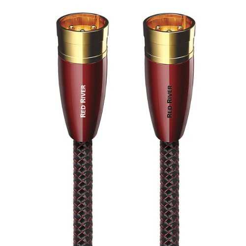 Rent to own AudioQuest - Red River XLR > XLR 9.8' Analog Audio Interconnect Cable - Red on Black