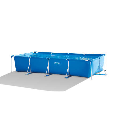 Rent to own Intex 14ft x 33in Rectangular Above Ground Backyard Swimming Pool with Filter
