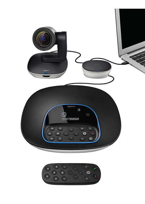 Rent to own Logitech - GROUP Videoconferencing System for Mid to Large-sized Meeting Rooms - Black