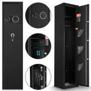 Rent to own Blacksmith Gun Safe for Rifle, Upgraded Quick Access 4-5 Gun Large Rifle Gun Security Cabinet for Rifle Shotgun Firearms with Pistol Lock Box, Removable Storage Shelf