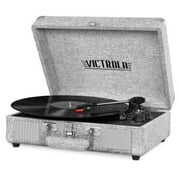 Rent to own Victrola Suitcase 3-Speed Record Player with Dual Bluetooth Connectivity - Grey