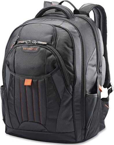 Rent to own Samsonite - Tectonic Backpack for 17" Laptop - Black/Orange